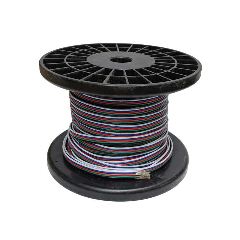20AWG 5 Core Black/Green/RedBlue/ White Electrical Cable For LED Strip Light