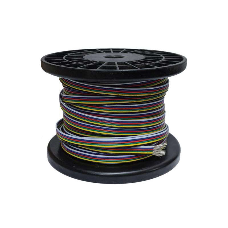 20AWG 6 Core Black/ Yellow/Green/Red/Blue/ White Electrical Cable For LED Strip Light