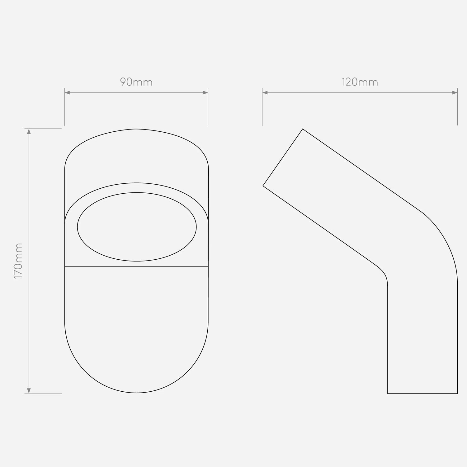 Soprano Bathroom Wall Light | GX53 | IP44 | Zone 2 & 3