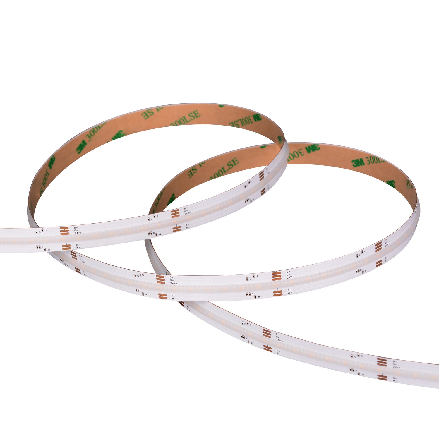 24V RGB+Warm White COB LED Strip – 560 LEDs/m, 5m Roll, Non-Waterproof LUK-560-RGB+3000K-V24