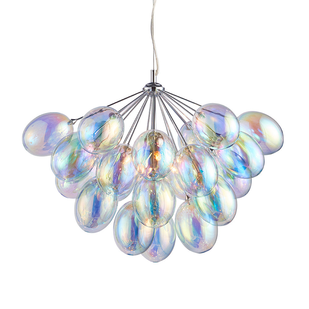 Endon Lighting 76450 Infinity Chrome - Iridescent  Pendant Light