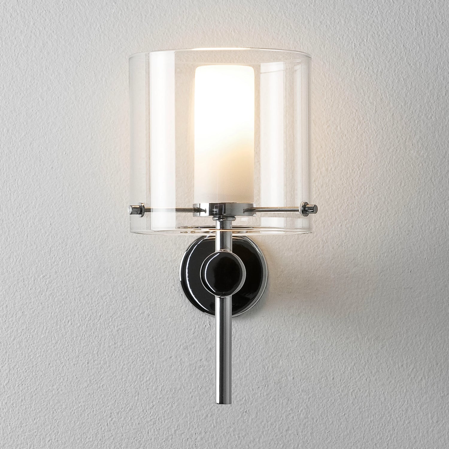 Arezzo Bathroom Wall Light | Clear Glass | G9 | IP44