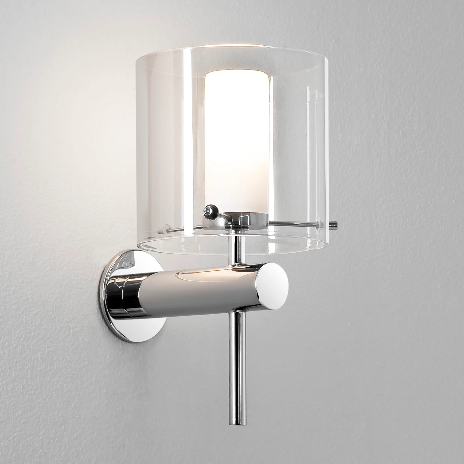 Arezzo Bathroom Wall Light | Clear Glass | G9 | IP44