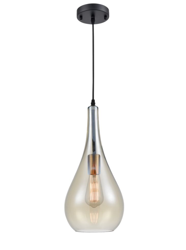 Franklite  Droplet Amber Glass Pendant  PCH188