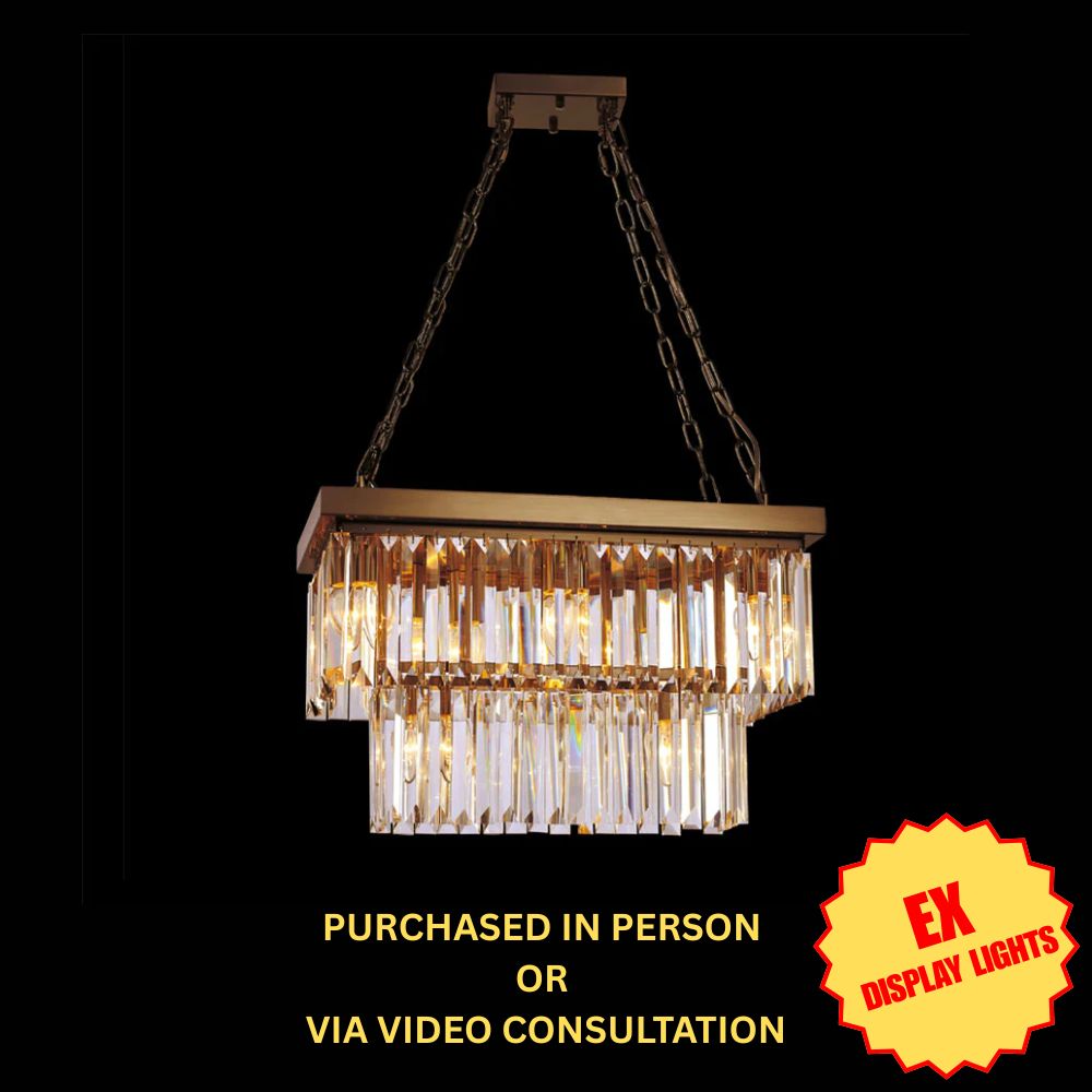 Crystalline 8-Light Ceiling Pendant | Bronze | Illuminati