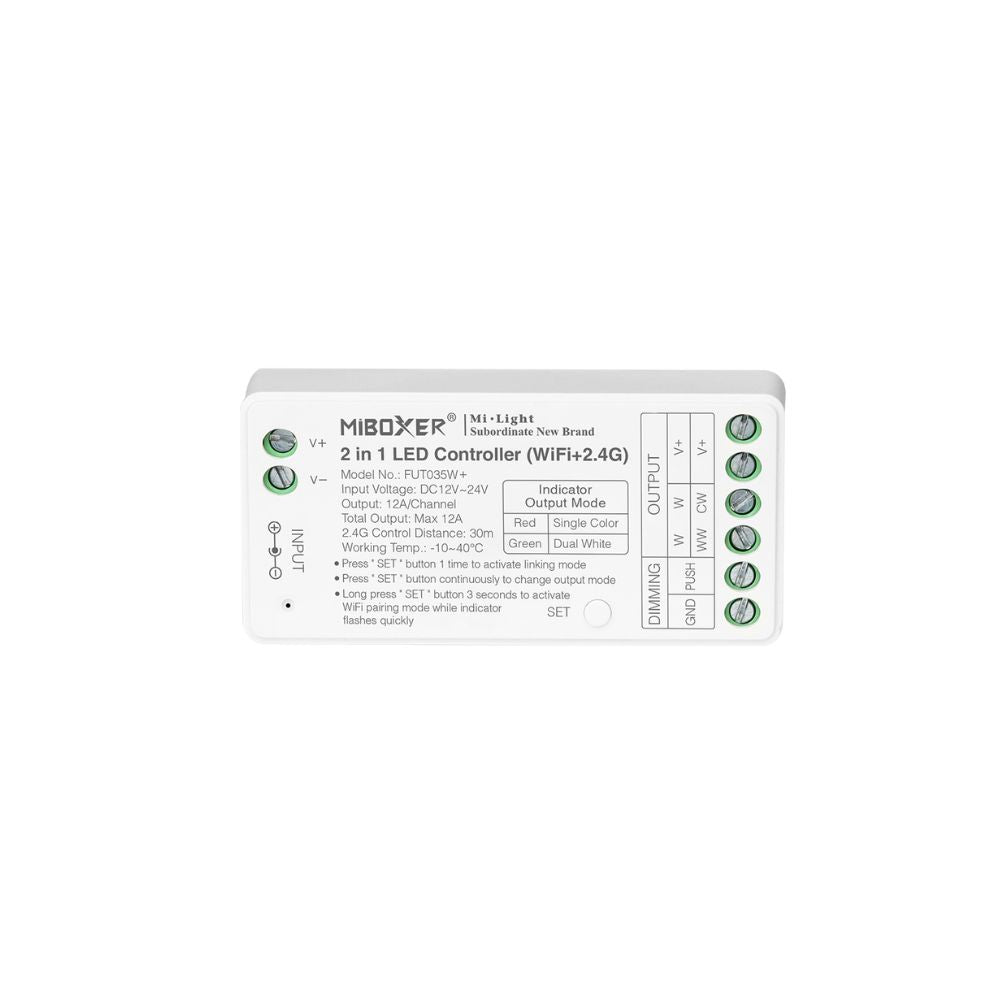FUT035W-PLUS MiBoxer WiFi+2.4GHz 2 In 1 RF LED Receiver
