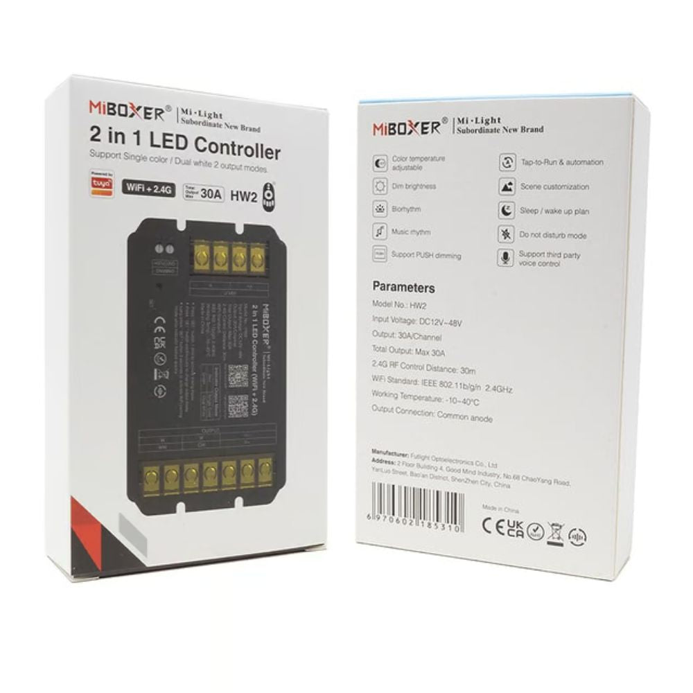 HW2 MiBoxer 2-In-1 Controller WiFi & 2.4G RF (30A)