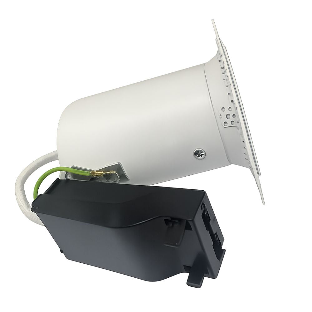 Trimless Downlight GU10  Fire Rated IP65 Round Matt White