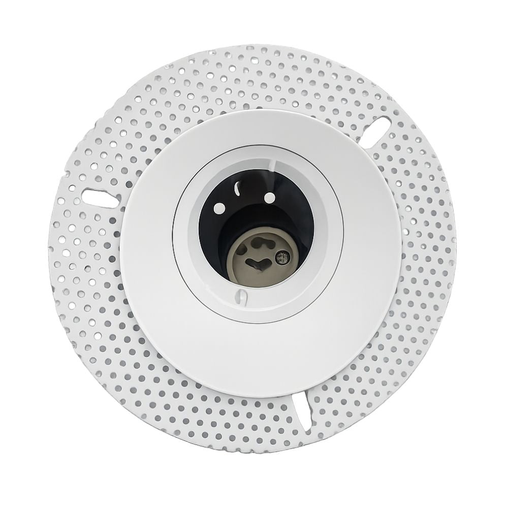 Trimless Downlight GU10  Fire Rated IP65 Round Matt White