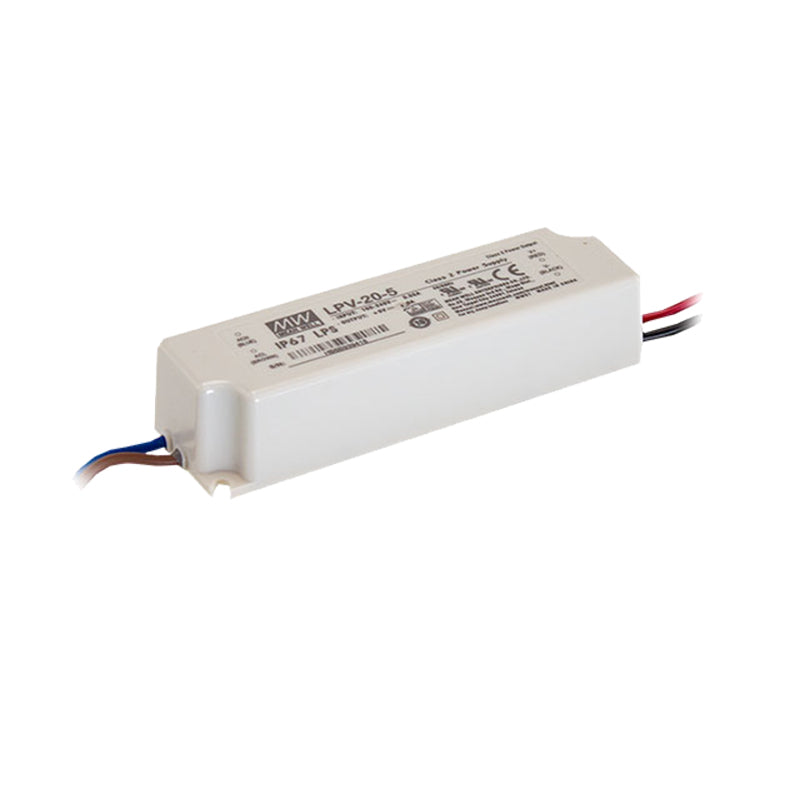 CV-24V-20W-Non Dimmable LED Driver, IP67  LPV-20-24