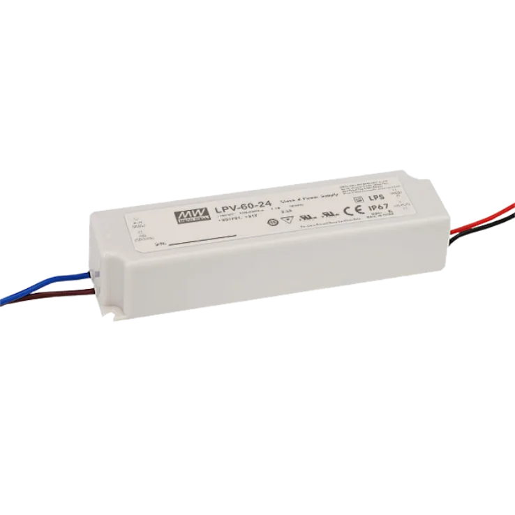 CV 24V-60W-Non Dimmable LED Driver, IP67 LPV-60-24