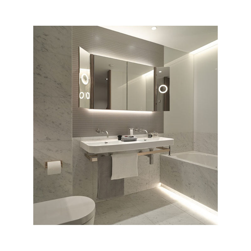 Aluminium LED  Profile with Flange – 2M Diffused Cover - LUK-087-2M - thelightinggallery