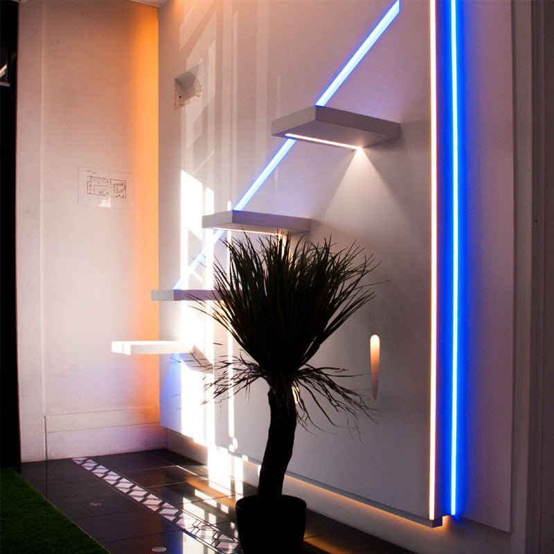 Aluminium LED Profile with Flange – Outside Corner 10mm Tile/Marble - LUK-089