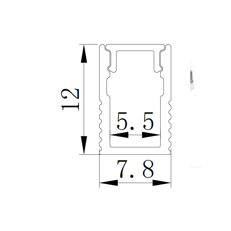 Super Slim Aluminum LED Profile with PC Frosted Cover – 3M/PCS | Linear LED Lighting - LUK-116
