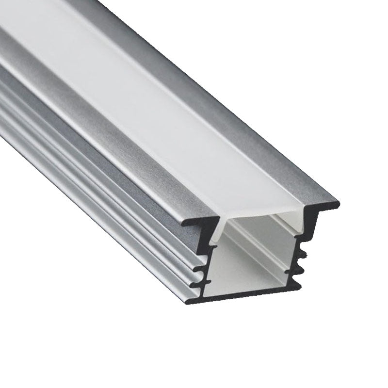 Recessed Super Slim Aluminum LED Profile with PC Frosted Cover – 3M/PCS | Linear LED Lighting LUK-117