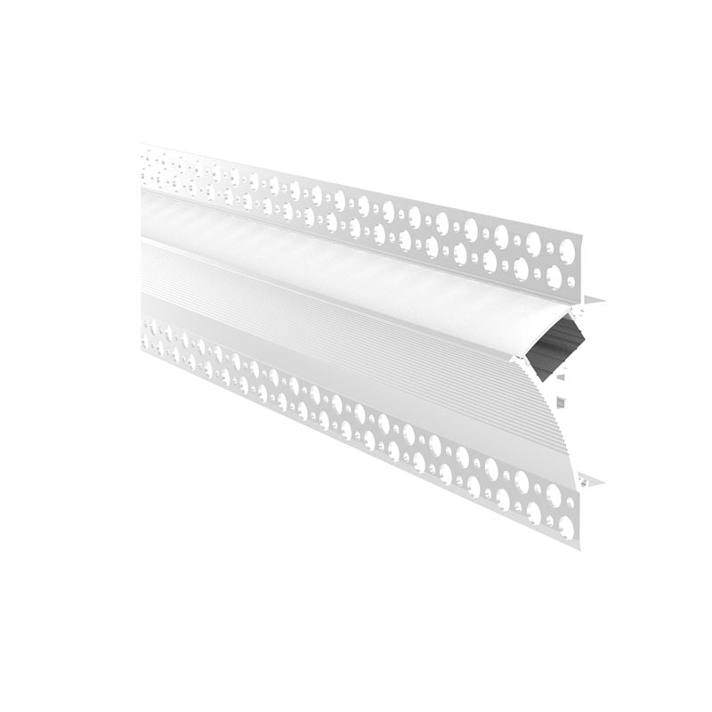 LUK-128 – Aluminium LED Profile with Single Flange – Recessed into 5/8" Drywall