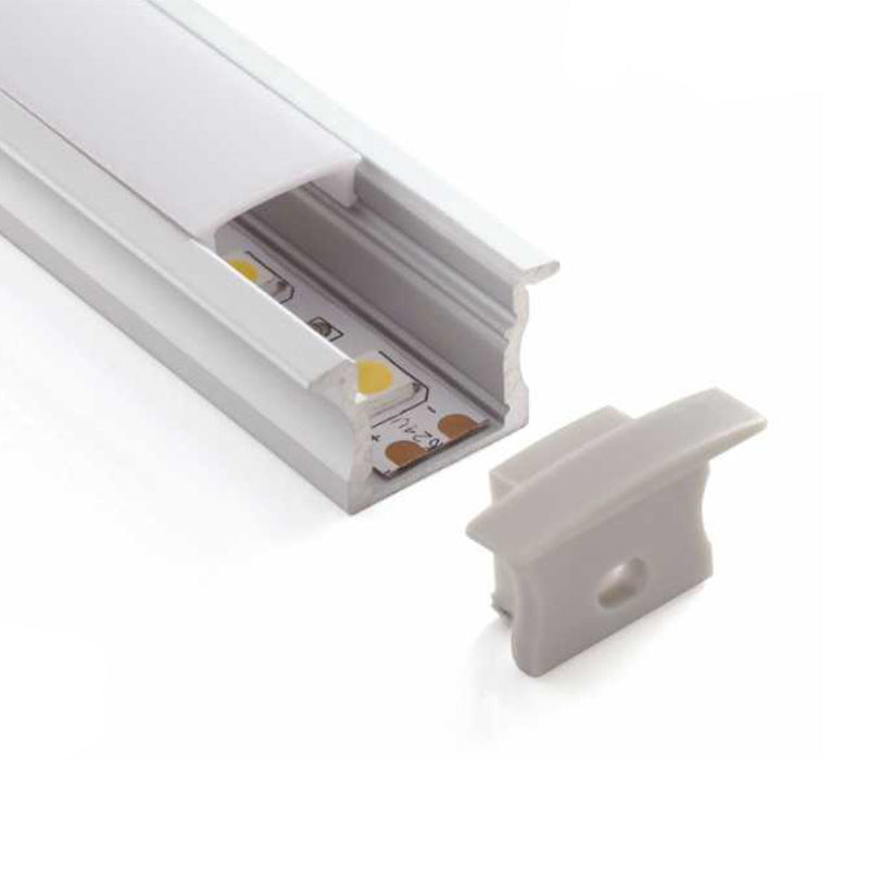 Square Aluminium LED Profile with PC Opal Matte Diffuser – 3M/PCS LUK005