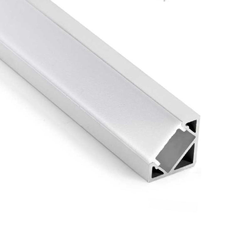 Square Aluminium LED Profile – PC Opal Matte Diffuser, 3M/PCS LUK007-R