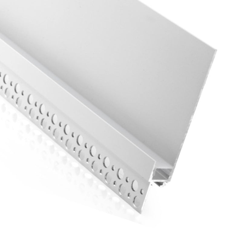 Recessed Aluminium LED Profile for Drywall with Flange Holes – PC Diffused Cover, 3M/PCS LUK085