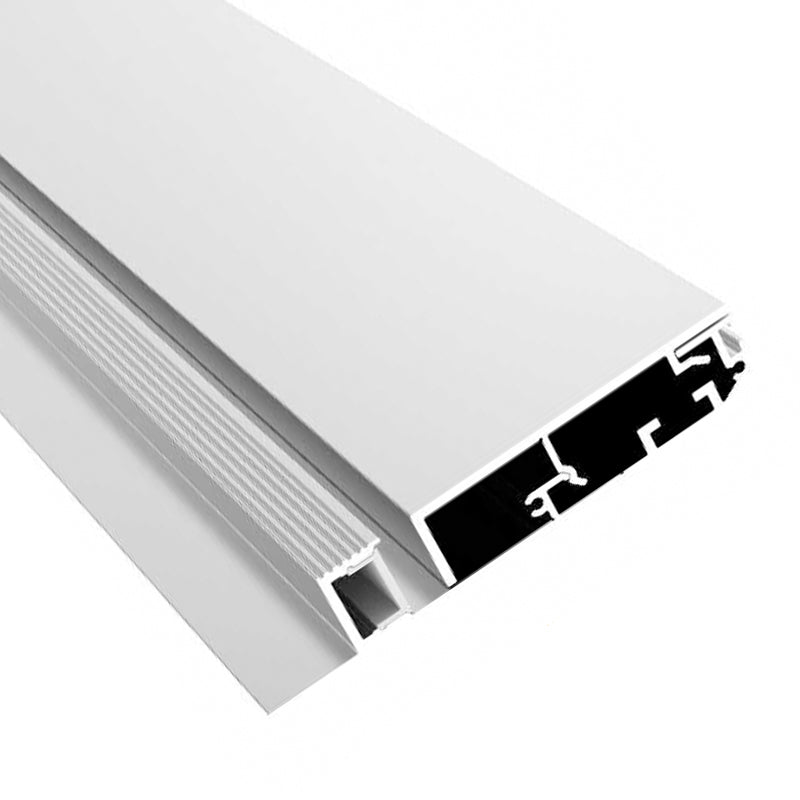 Aluminium Profile for Toe Kick Line – PC Opal Diffused Cover, Recessed Mounting, 3M/PCS LUK1580TR-18