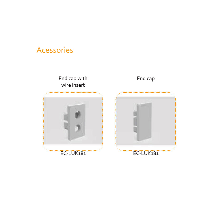 Square Aluminium LED Profile – PC Opal Matte Diffuser, 2M/PCS - LUK181