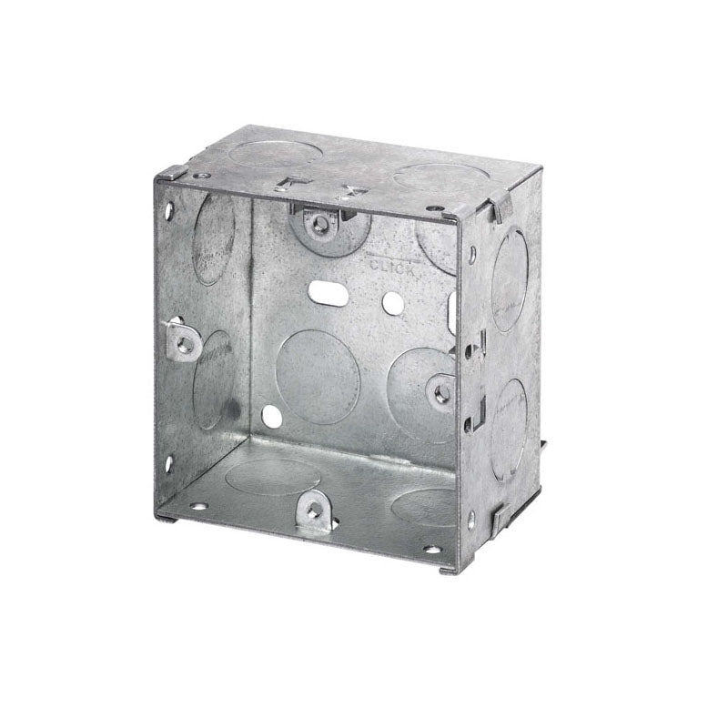 1 Gang 35mm Metal back box - LUKG3335 Pack Of 5 - thelightinggallery