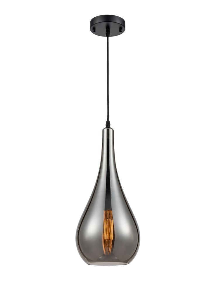 Franklite  Droplet Smoked Glass Pendant  PCH187
