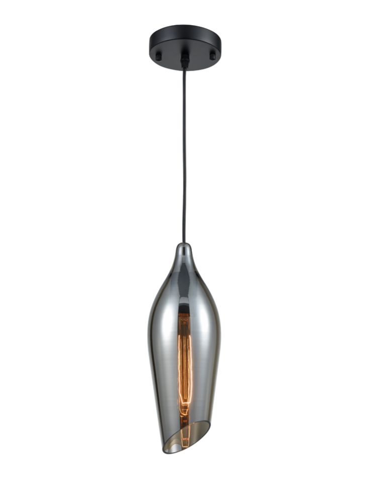 Franklite  Taper Smoked Glass Pendant  PCH192