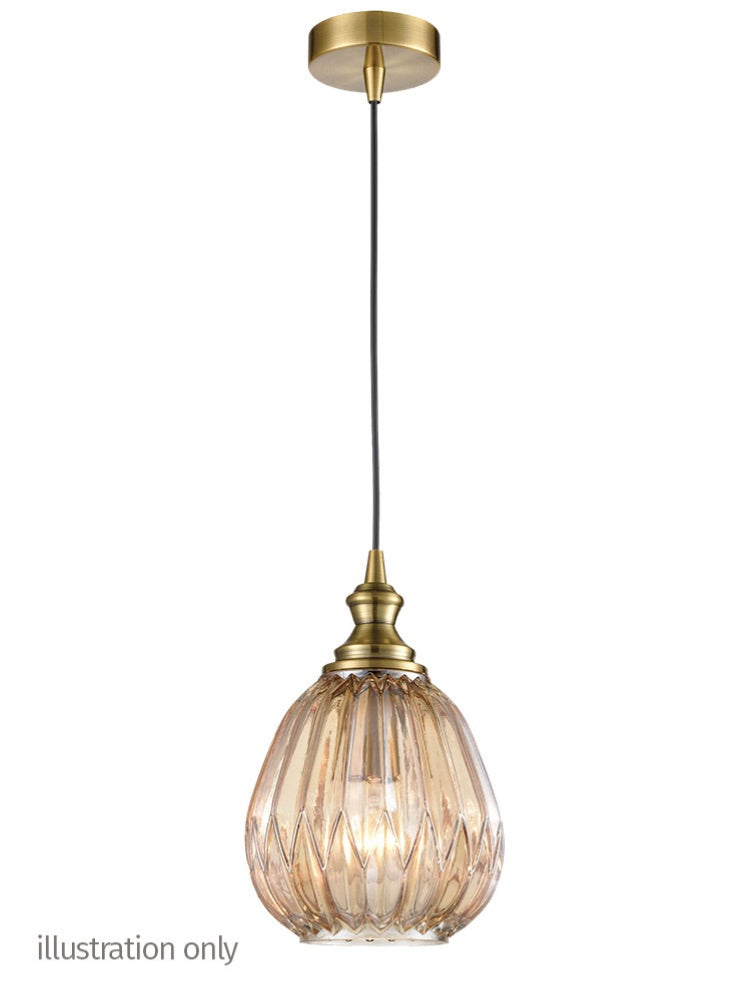 Franklite Refract Aged Brass Single Pendant Only PCH232