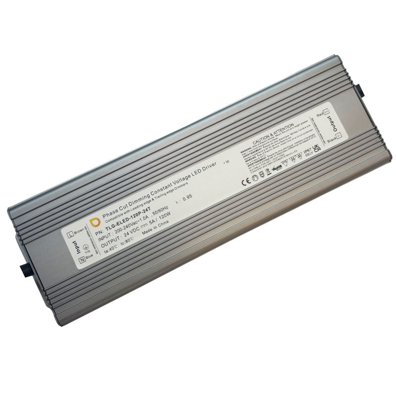 CV Driver 120W 24VDC IP20 Triac Dimmable180-240V TLG-ELED-120P-24T