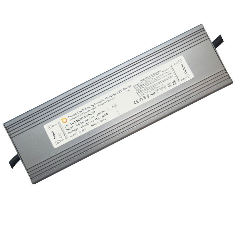 CV Driver 360W 24VDC IP20 Triac Dimmable180-240V TLG-ELED-360P-24T