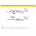 CV Driver 60W 24VDC IP20 Triac Dimmable180-240V TLG-ELED-60P-24T - thelightinggallery