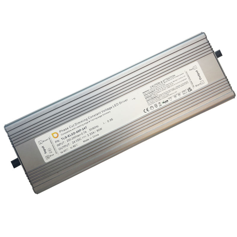 CV Driver 80W 24VDC IP20 Triac Dimmable180-240V TLG-ELED-80P-24T