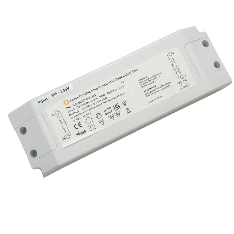CV Driver 90W 24VDC IP20 Triac Dimmable180-240V  TLG-ELED-90P-24T