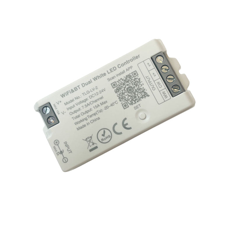 WiFi + Bluetooth Dual Colour (CCT) LED Controller