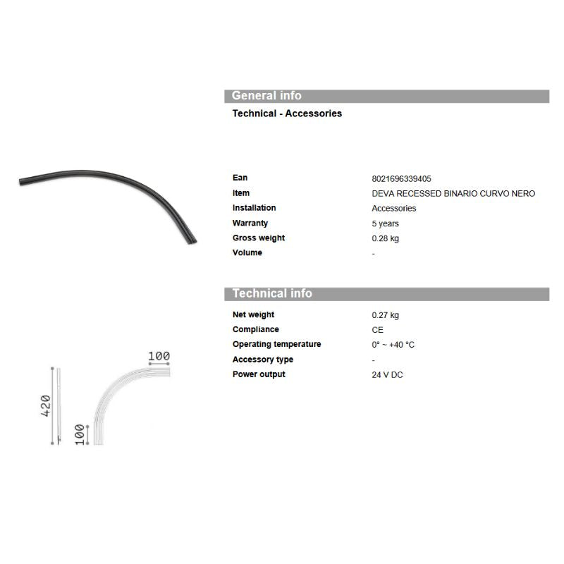 Ideal Lux Deva kit recessed corner round