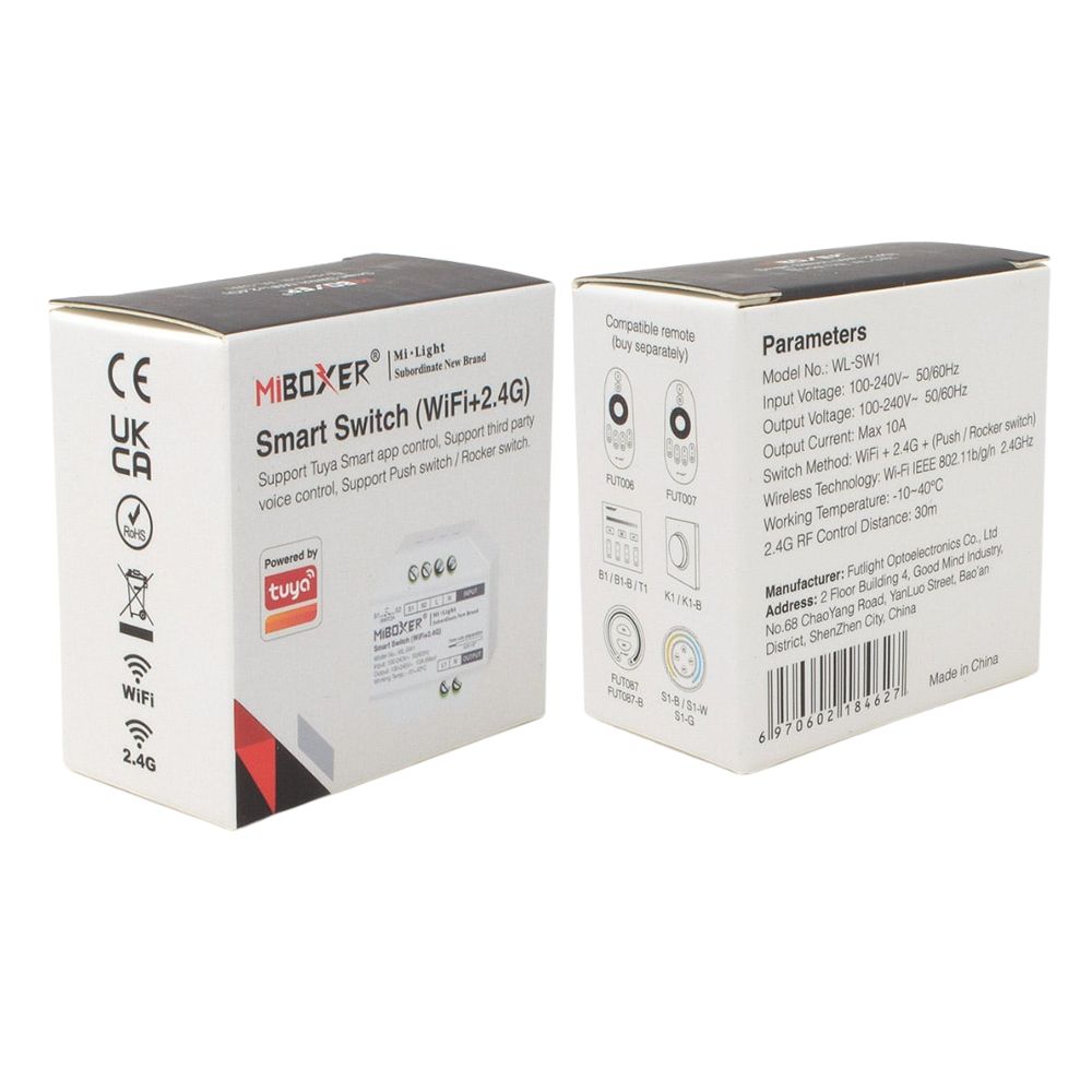 WLSW1 MiBoxer WiFi & 2.4G Smart Switch