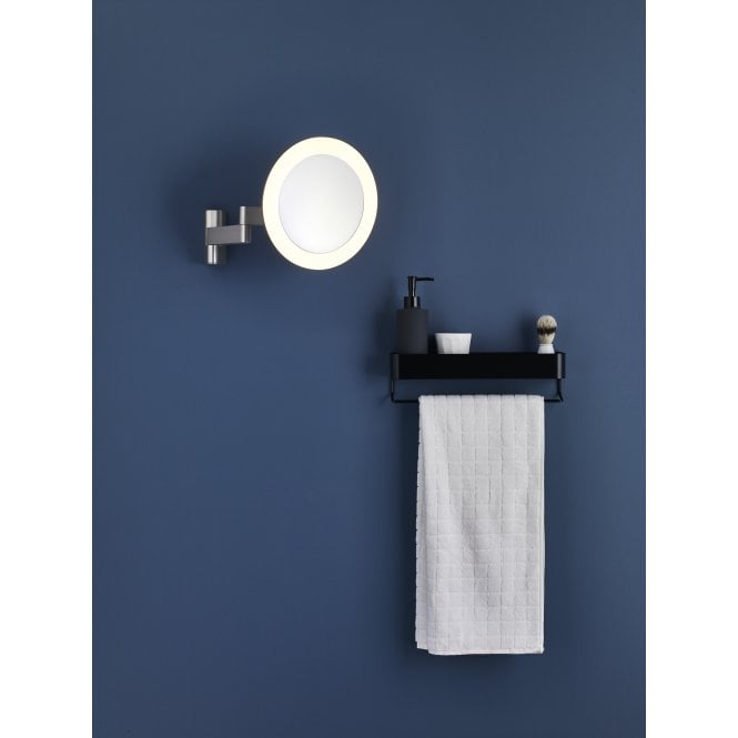 Astro 1163003 Niimi Round LED Bathroom Magnifying Mirror Matt Nickel