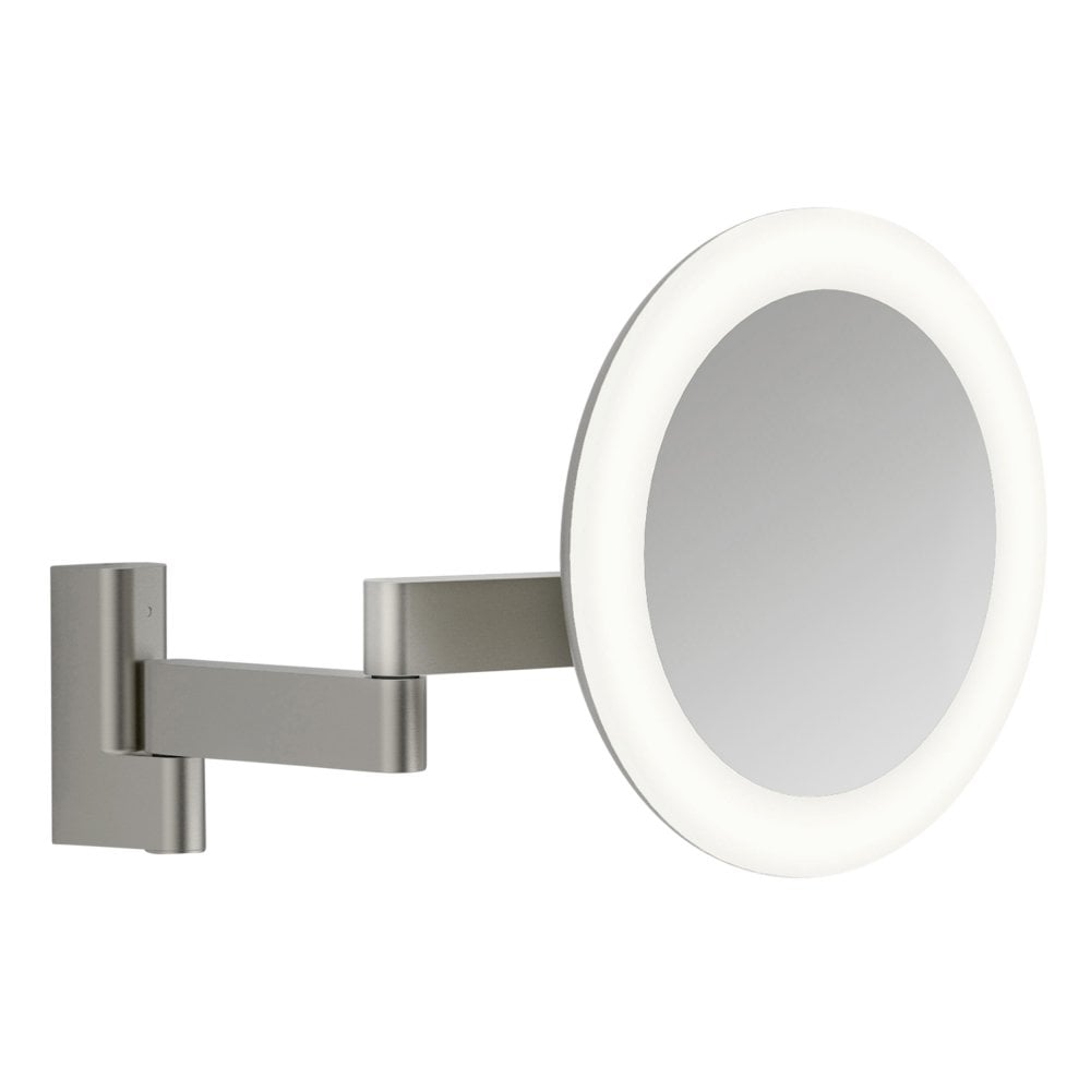 Astro 1163003 Niimi Round LED Bathroom Magnifying Mirror Matt Nickel