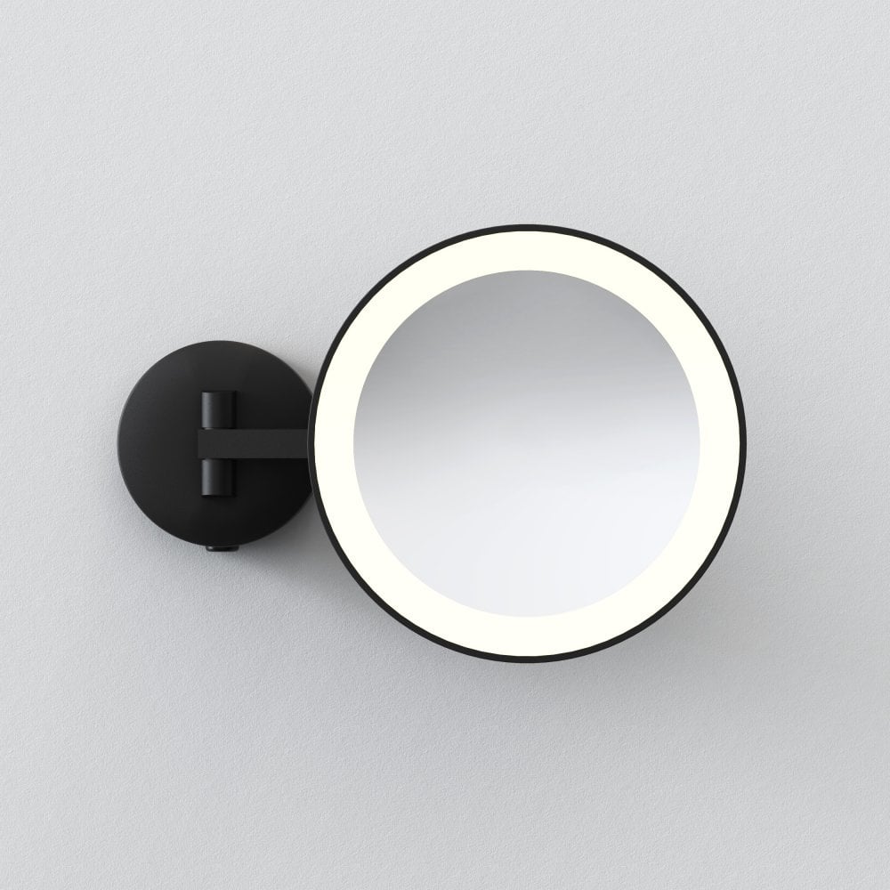 Astro 1373011 Mascali Bathroom Round LED Mirror Matt Black