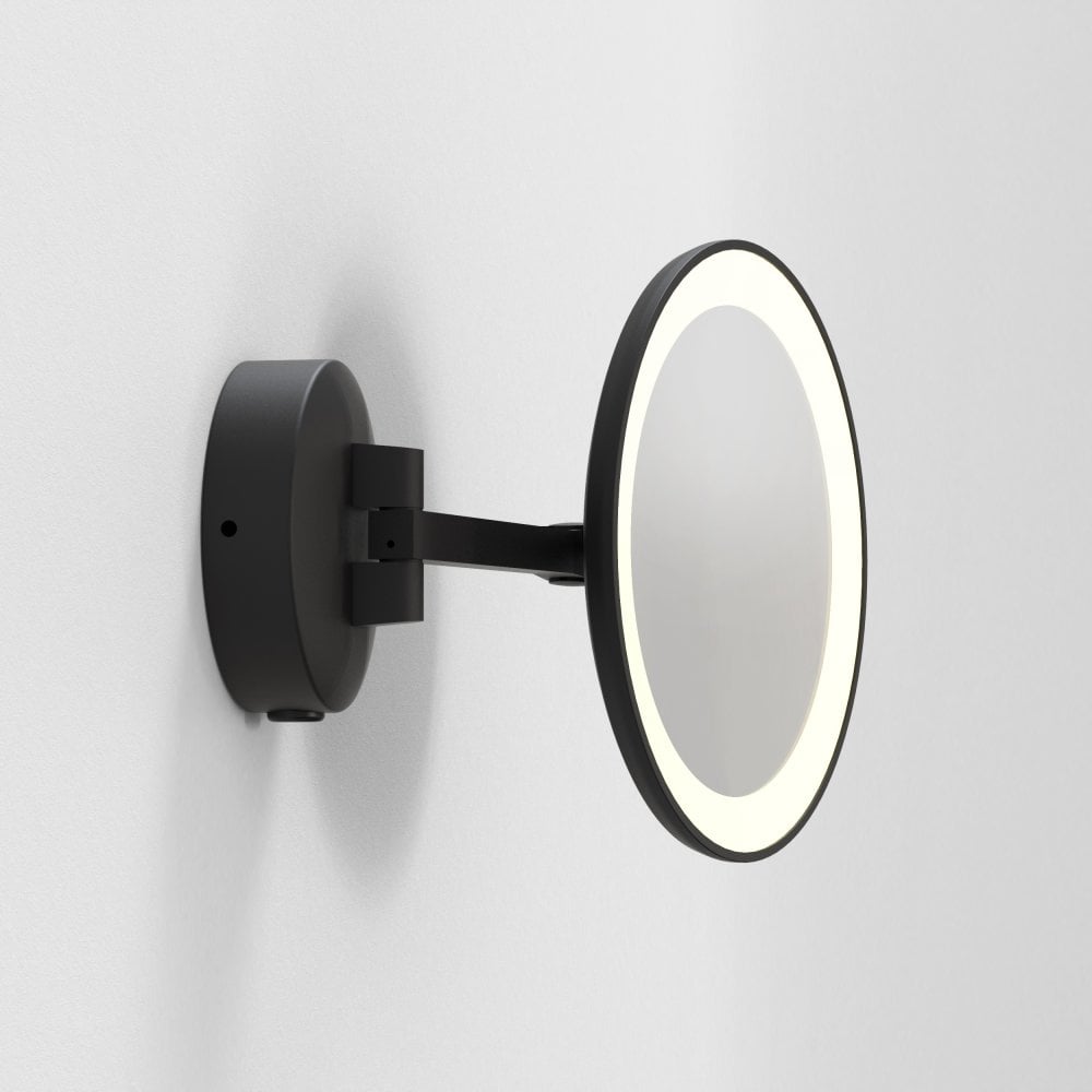 Astro 1373011 Mascali Bathroom Round LED Mirror Matt Black