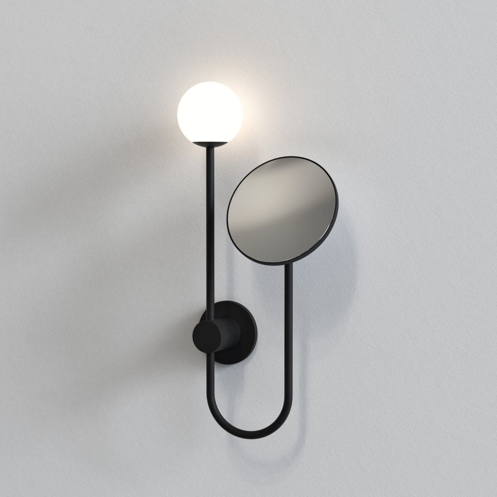 Astro 1424003 Orb Bathroom Magnifying Mirror Matt Black