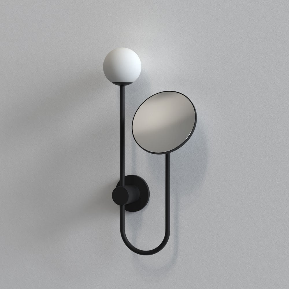 Astro 1424003 Orb Bathroom Magnifying Mirror Matt Black