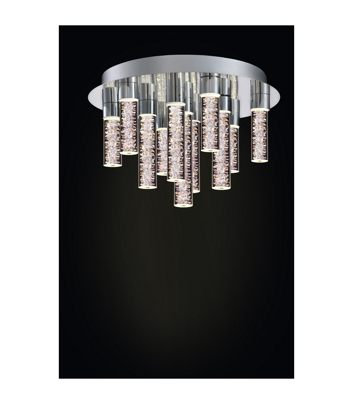 Crackle LED Flush D40cm Chrome 4000K MX19020106-11ACHR