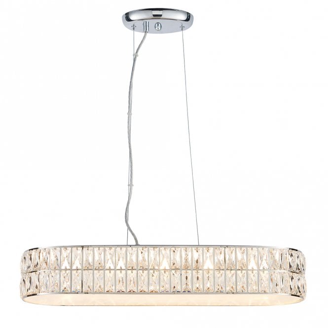 Endon 76514 Verina 5 Light Pendant LED Light Chrome Plate