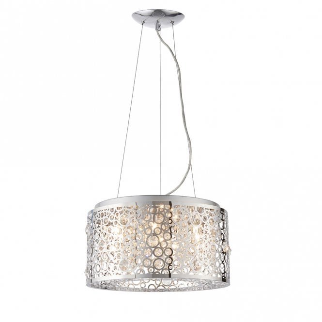 Endon 81975 Fayola 6 Light Pendant Chrome Plate