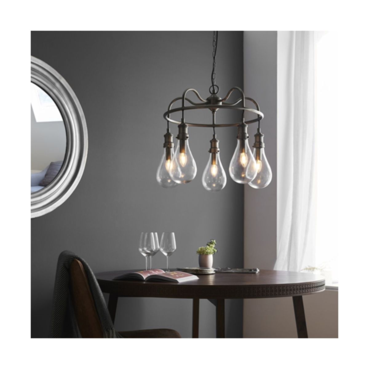 Endon 93433 Hadassa 5lt Pendant