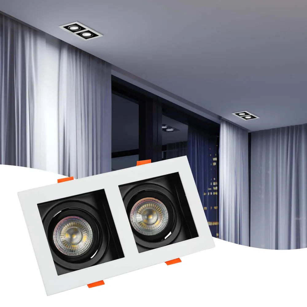 Valiant Tiltable Square GU10 Downlight